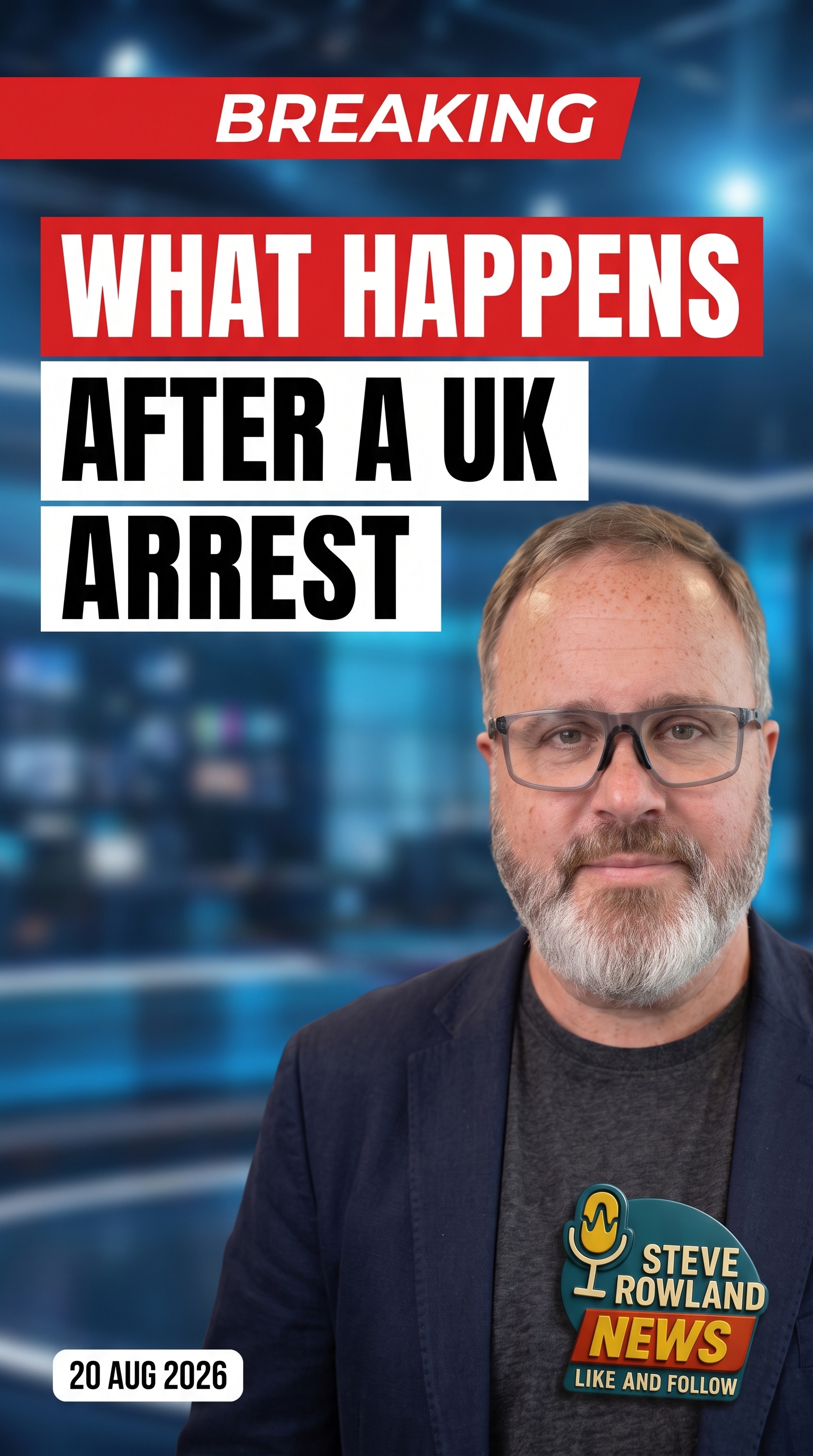 What happens after someone is arrested in the UK?