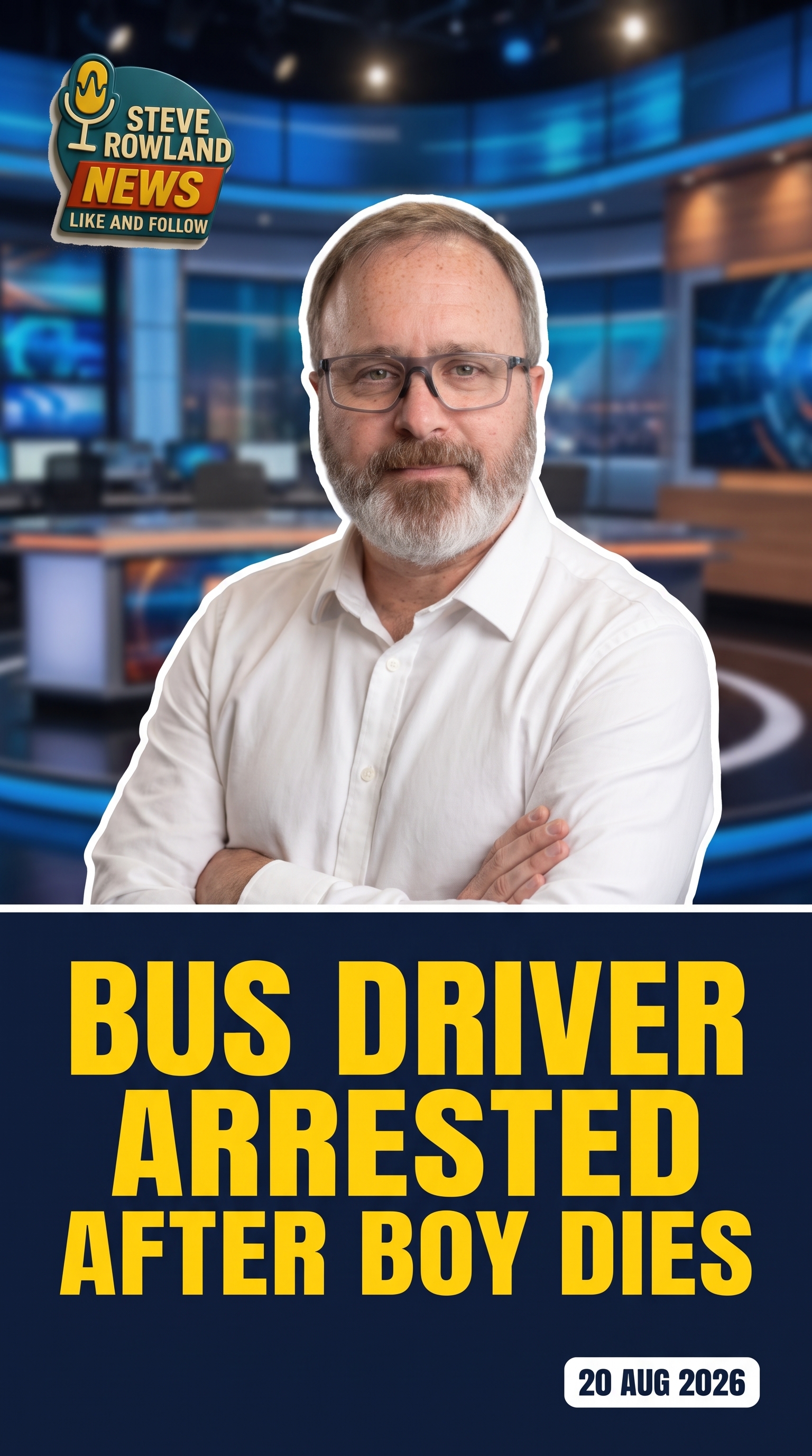 Bus driver arrested after 14-year-old boy dies in collision