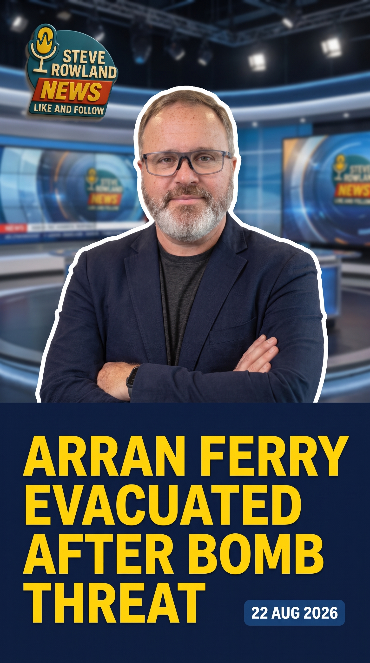 Arran ferry evacuated at Ardrossan after rescued passenger makes bomb threat