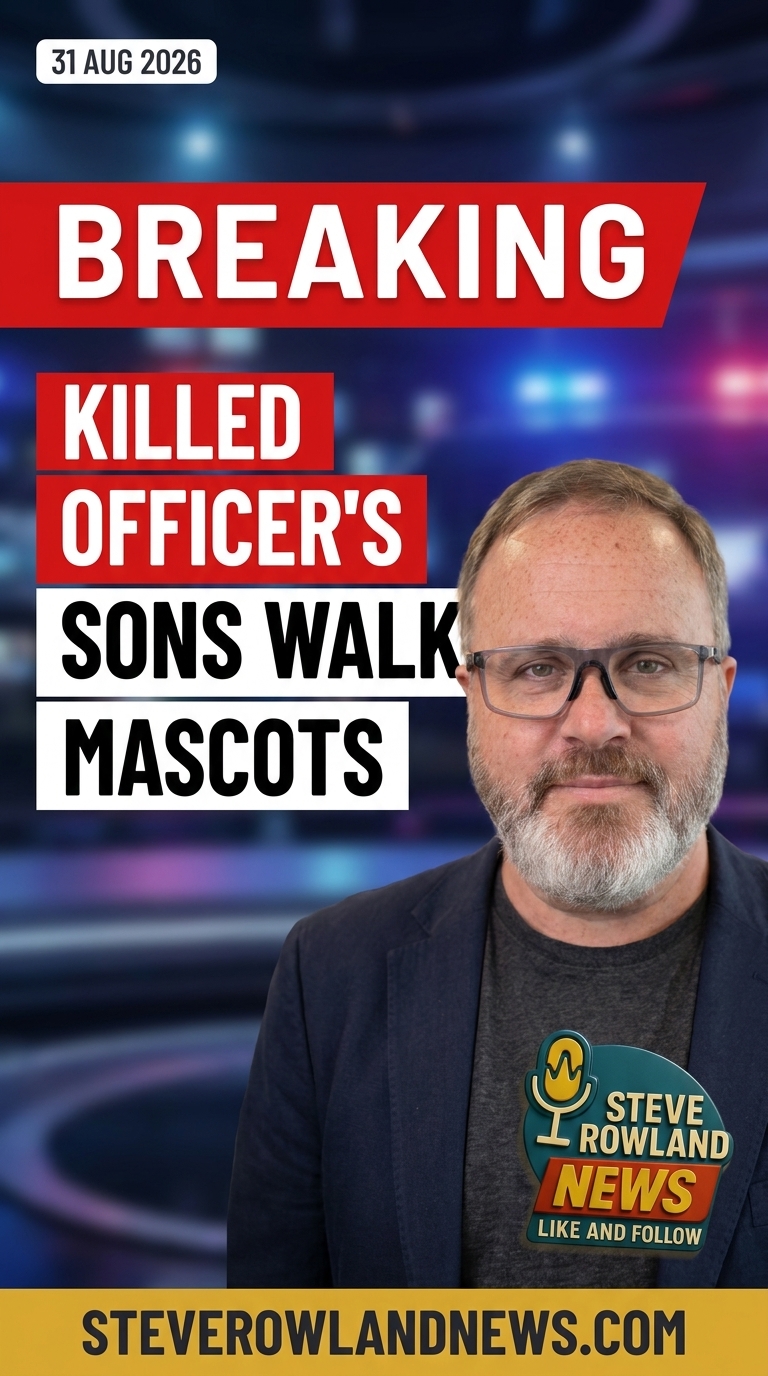 Sons of police officer killed in A66 crash walk out as mascots