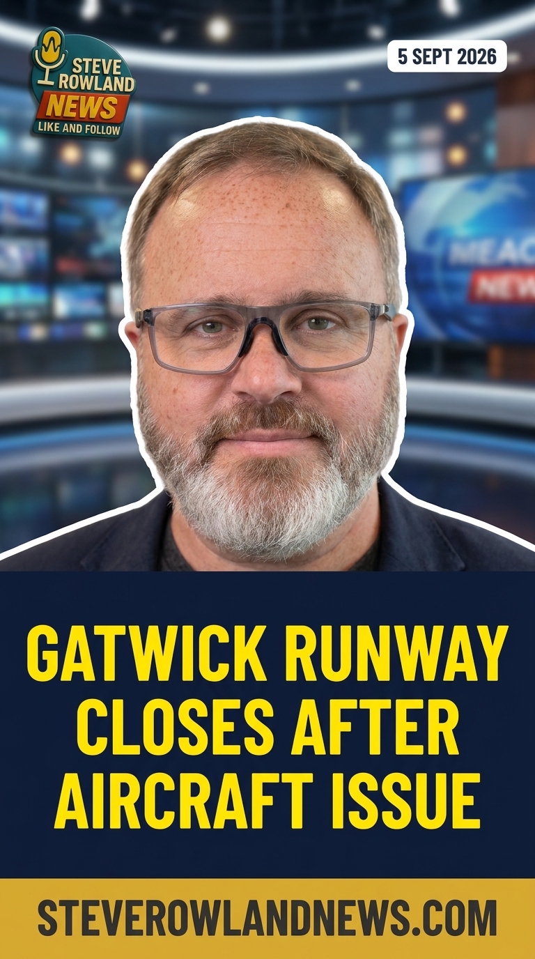 Gatwick Airport runway closes after aircraft suffers technical issue