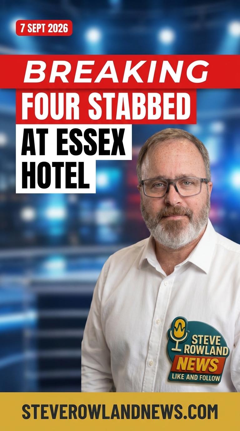 Four stabbed at Essex hotel event as three men arrested